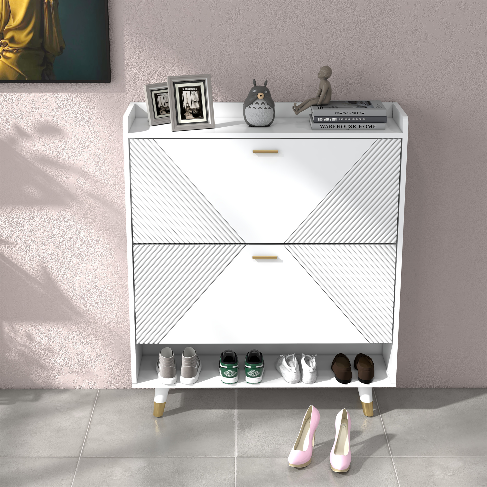 2-turn blister shoe cabinet